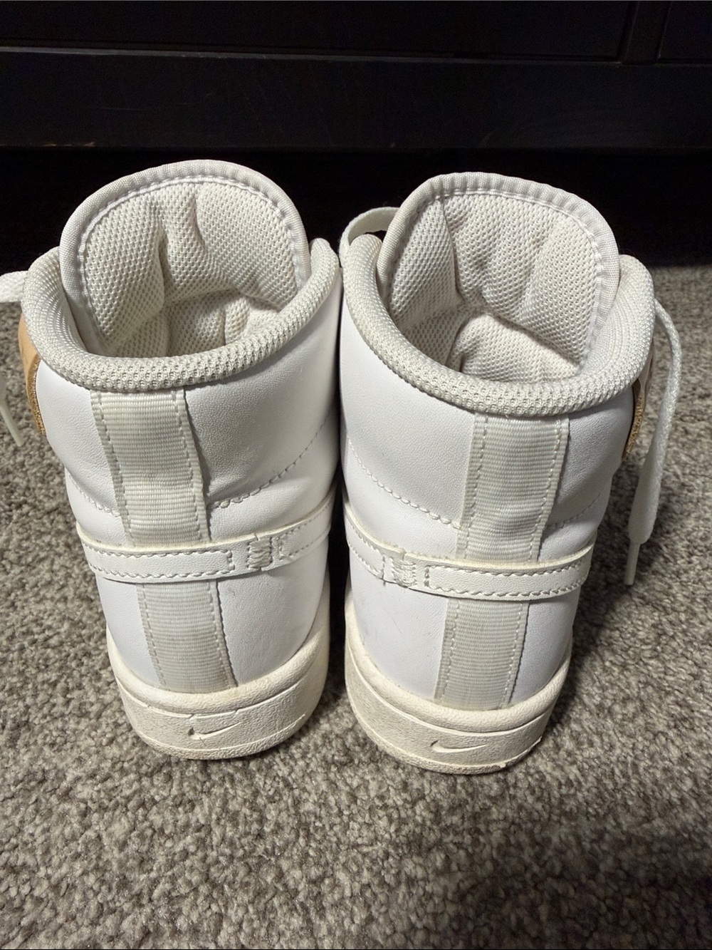 Nike Off-White/White High-Top Sneakers - Picture 3 of 8